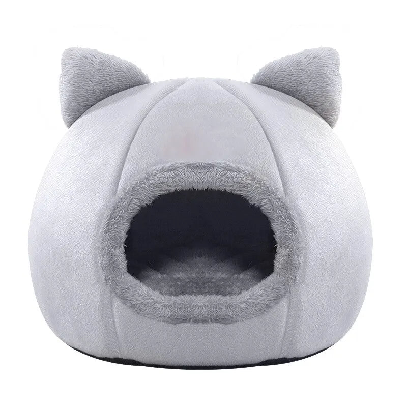 Pet Tent Cave Bed for Cats Small Dogs Self-Warming Cat Tent Bed Cat Hut Comfortable Pet Sleeping Bed