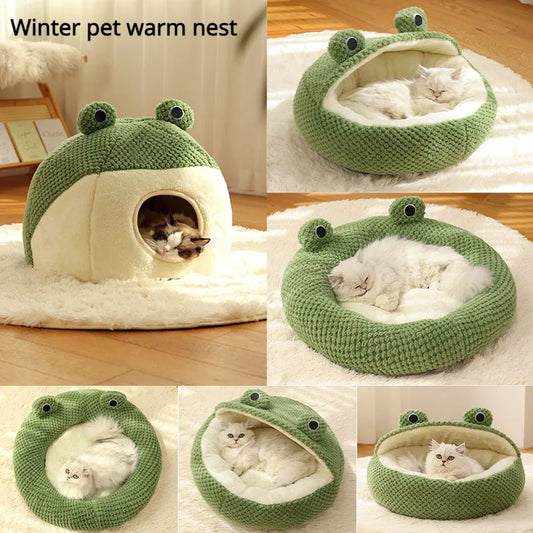 winter pet warm nest for cats and small dogs to sleep and relax in