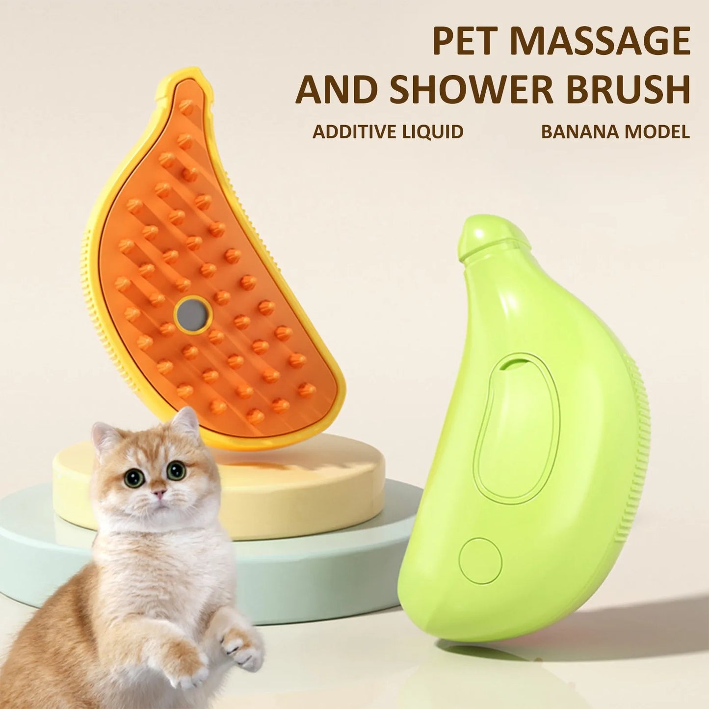 Cat Brush three in one massage shower brush